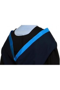  訂做香港大學藝術學院學士畢業袍 深藍色長袍 畢業袍生產商DA269